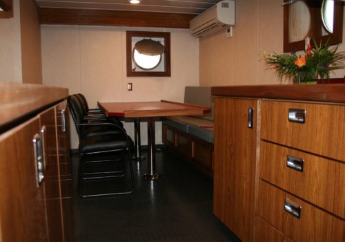 JT Marine Tug Boat Kitchen Dining Room Remodel by Shellback Interiors
